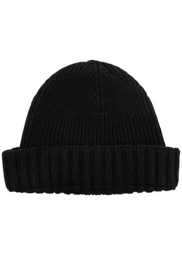 Elke ribbed cashmere and wool-blend beanie by JOHN SMEDLEY