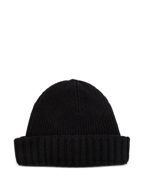 Elkea ribbed turn-up beanie hat by JOHN SMEDLEY