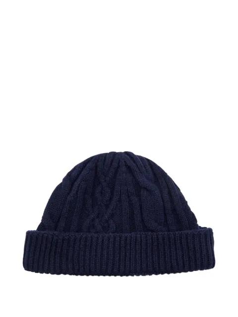 Emerya cable-knit beanie hat by JOHN SMEDLEY