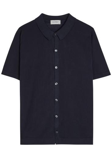 Folke fine-knit cotton shirt by JOHN SMEDLEY