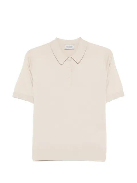 Jill short-sleeve polo top by JOHN SMEDLEY