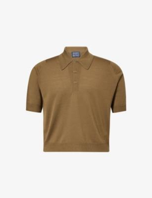 John Smedley X Bill Nighy Short-Sleeve Merino Wool Polo Shirt by JOHN SMEDLEY