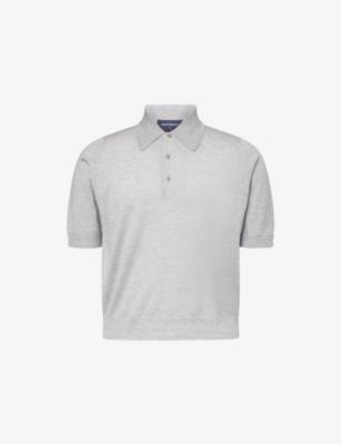 John Smedley X Bill Nighy Short-Sleeve Merino Wool Polo Shirt by JOHN SMEDLEY