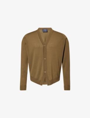 John Smedley X Bill Nighy V-Neck Merino Wool Cardigan by JOHN SMEDLEY