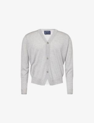 John Smedley X Bill Nighy V-Neck Merino Wool Cardigan by JOHN SMEDLEY