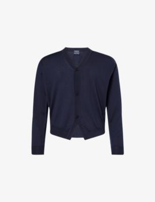 John Smedley X Bill Nighy V-Neck Merino Wool Cardigan by JOHN SMEDLEY