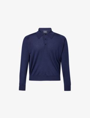 John Smedley x Bill Nighy Cashmere and Silk-Blend Polo T-Shirt by JOHN SMEDLEY