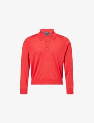John Smedley x Bill Nighy Cashmere and Silk-Blend Polo T-Shirt by JOHN SMEDLEY