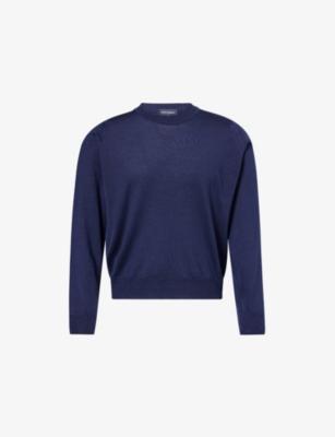 John Smedley x Bill Nighy Crewneck Cashmere-Silk Jumper by JOHN SMEDLEY