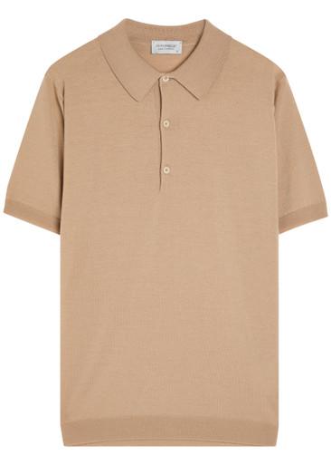 Macloud merino wool polo shirt by JOHN SMEDLEY