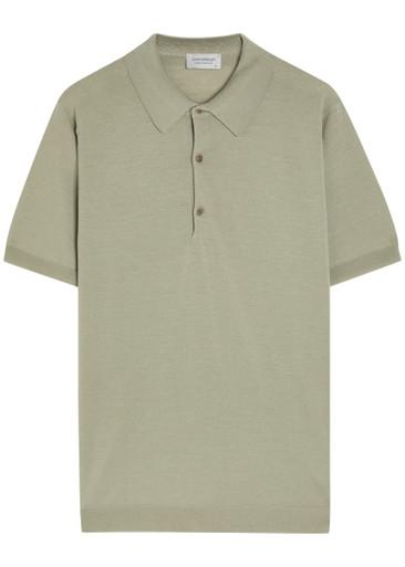 Macloud merino wool polo shirt by JOHN SMEDLEY