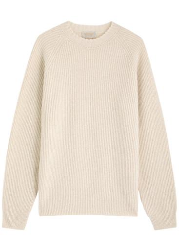 Oxnard ribbed cashmere-blend jumper by JOHN SMEDLEY