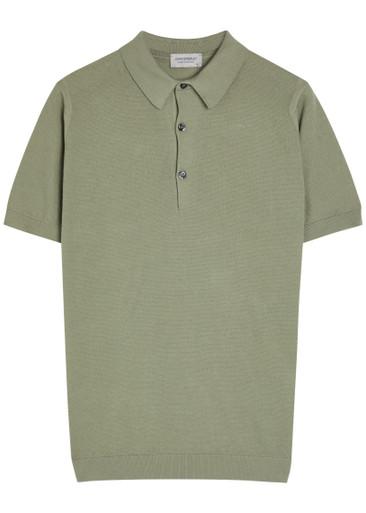 Roth fine-knit cotton polo shirt by JOHN SMEDLEY