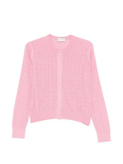 Roxburgh pointelle-knit cardigan by JOHN SMEDLEY