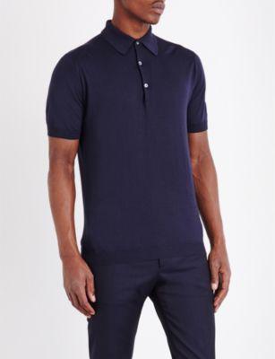 Sea Island cotton polo shirt by JOHN SMEDLEY