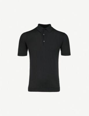 Sea Island cotton polo shirt by JOHN SMEDLEY