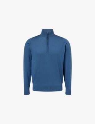 Tapton Half-Zip Long-Sleeve Wool Jumper by JOHN SMEDLEY