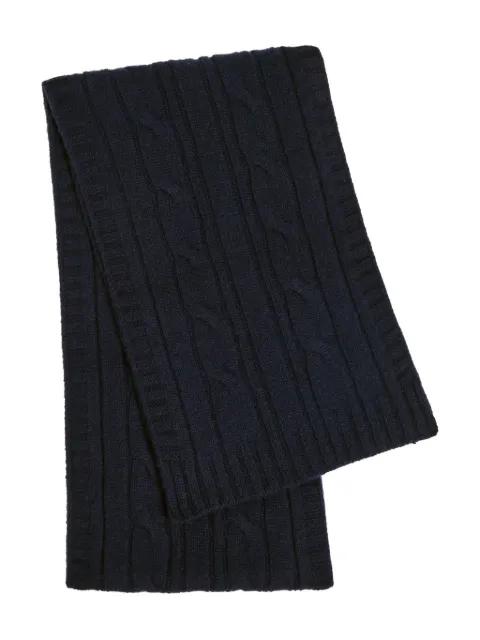 Wooton cable-knit scarf by JOHN SMEDLEY