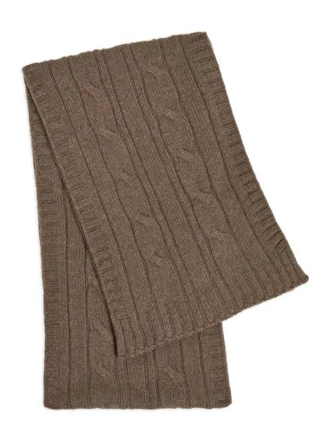 cable-knit scarf by JOHN SMEDLEY