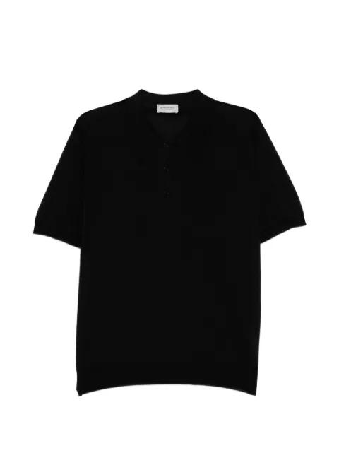elvins fine stripe polo shirt by JOHN SMEDLEY