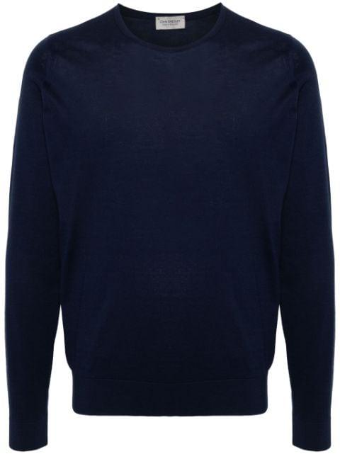fine-knit cotton jumper by JOHN SMEDLEY