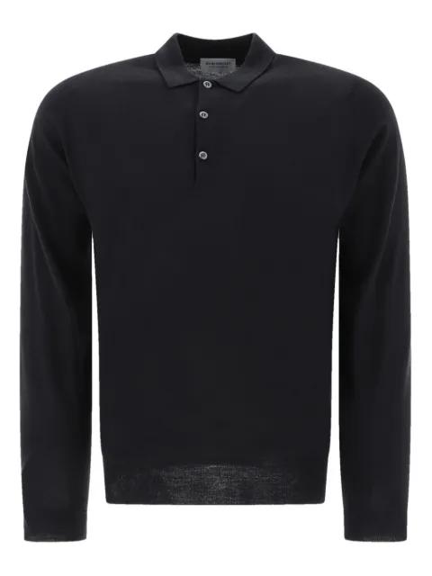 long-sleeve classic-collar polo shirt by JOHN SMEDLEY