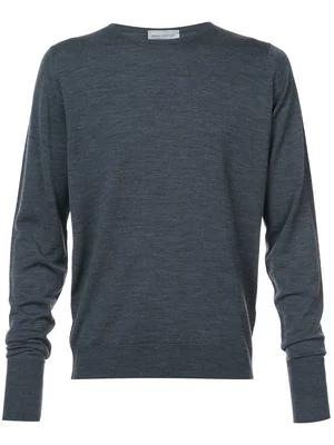plain crew-neck jumper by JOHN SMEDLEY