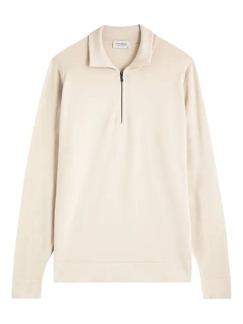 quarter-zip knit sweater by JOHN SMEDLEY