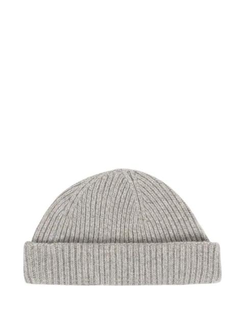 ribbed beanie hat by JOHN SMEDLEY