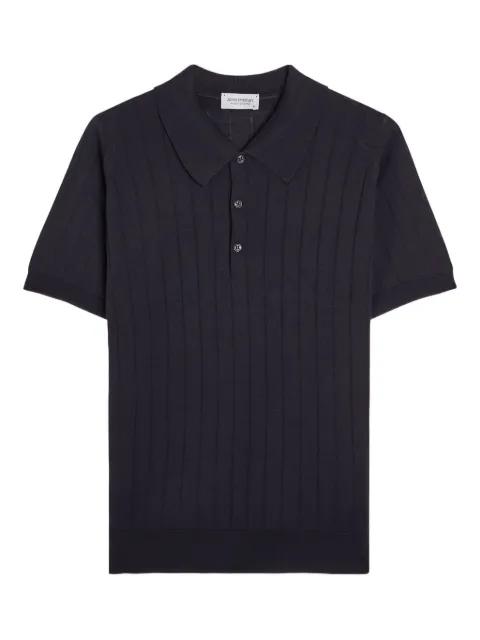 ribbed polo shirt by JOHN SMEDLEY