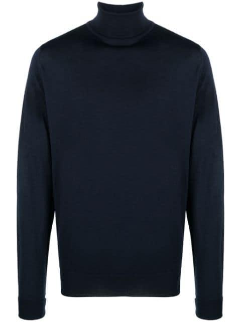 roll neck merino wool jumper by JOHN SMEDLEY