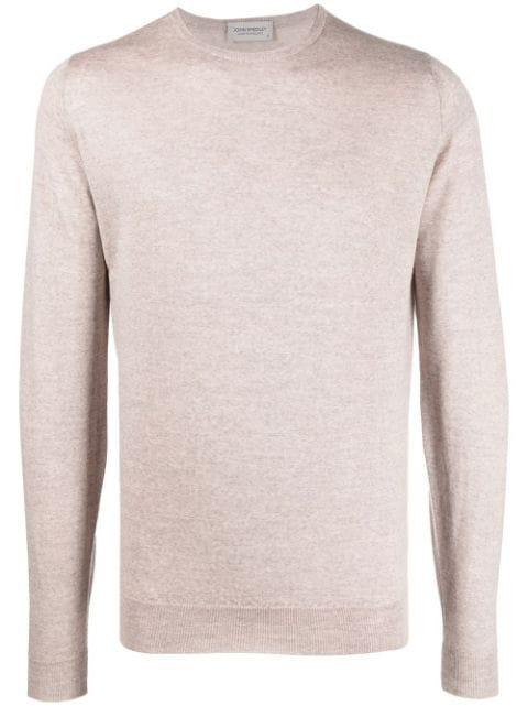 round-neck knit jumper by JOHN SMEDLEY