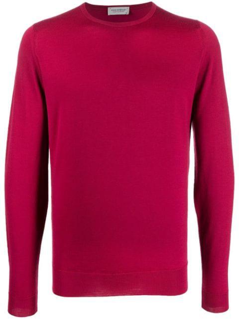 round-neck knit jumper by JOHN SMEDLEY