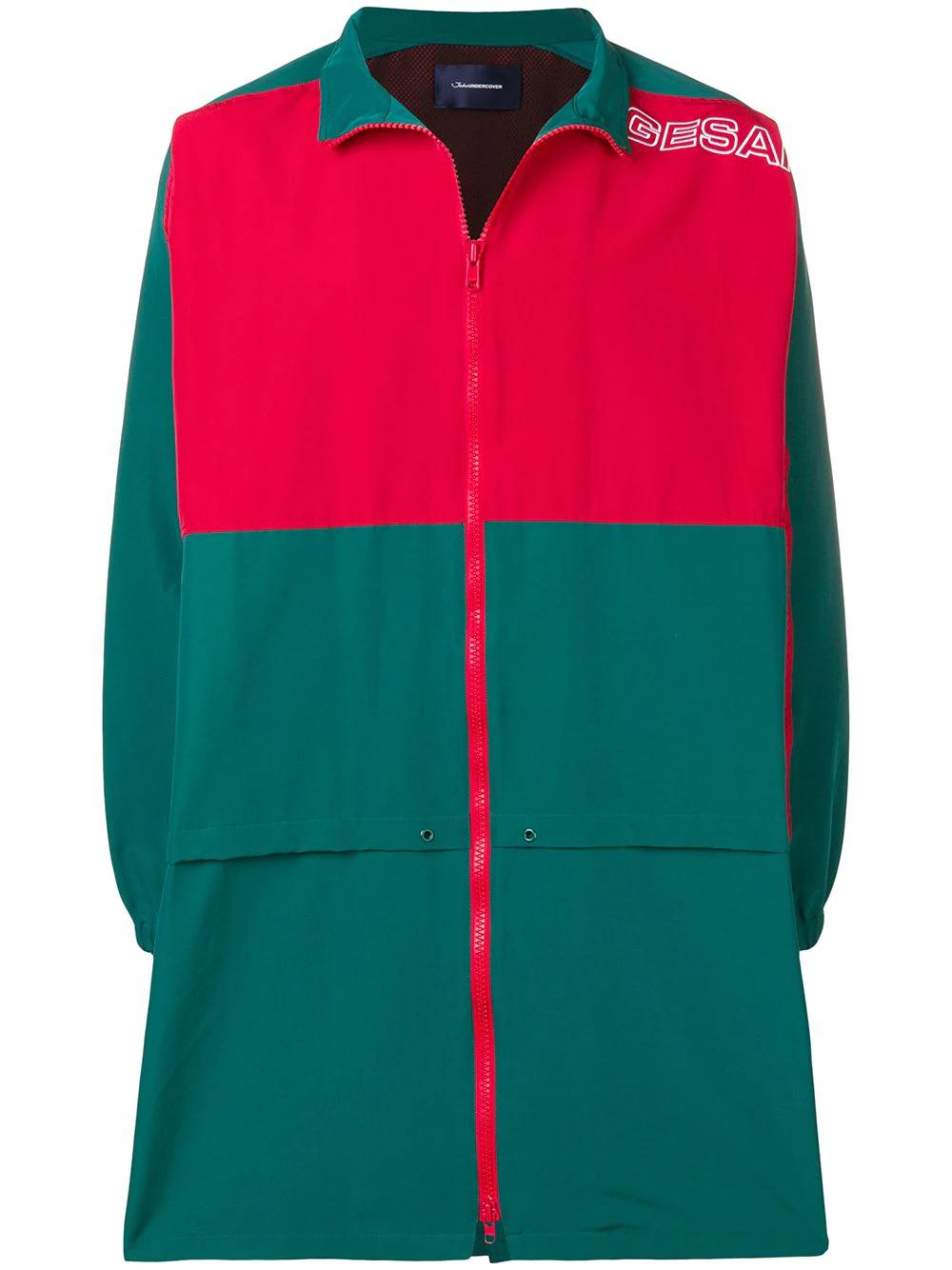 colourblock mid-length sports jacket by JOHN UNDERCOVER
