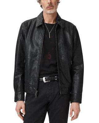 Benjamin Embossed Leather Jacket by JOHN VARVATOS