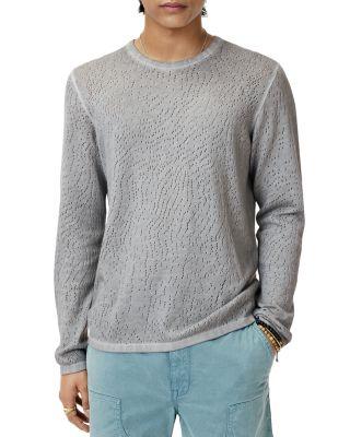 Camden Mesh Stitch Crew Sweater by JOHN VARVATOS