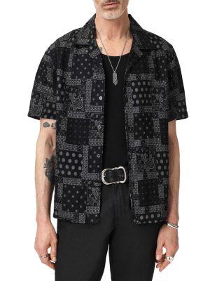 Dan Short Sleeve Camp Shirt by JOHN VARVATOS