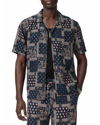 Dan Short Sleeve Camp Shirt by JOHN VARVATOS