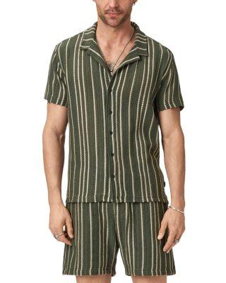 Elias Short Sleeve Vertical Texture Shirt by JOHN VARVATOS