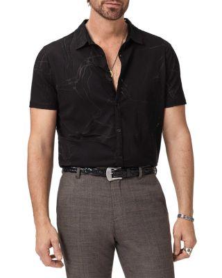 Elio Tangled Burnout Shirt by JOHN VARVATOS