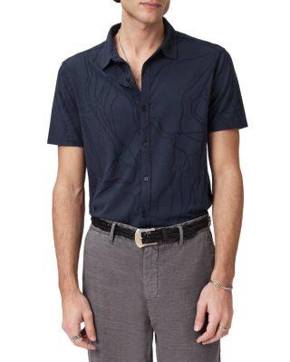 Elio Tangled Burnout Shirt by JOHN VARVATOS