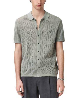 Emil Short Sleeve Pointelle Sweater Shirt by JOHN VARVATOS