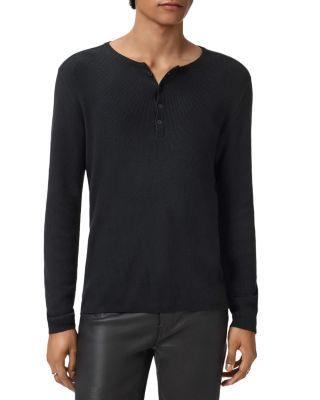 Javis Ribbed Long Sleeve Henley by JOHN VARVATOS