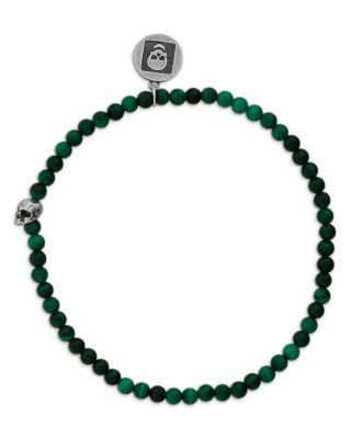 John Varvatos Men's Sterling silver Lapis Bead Link Bracelet by JOHN VARVATOS