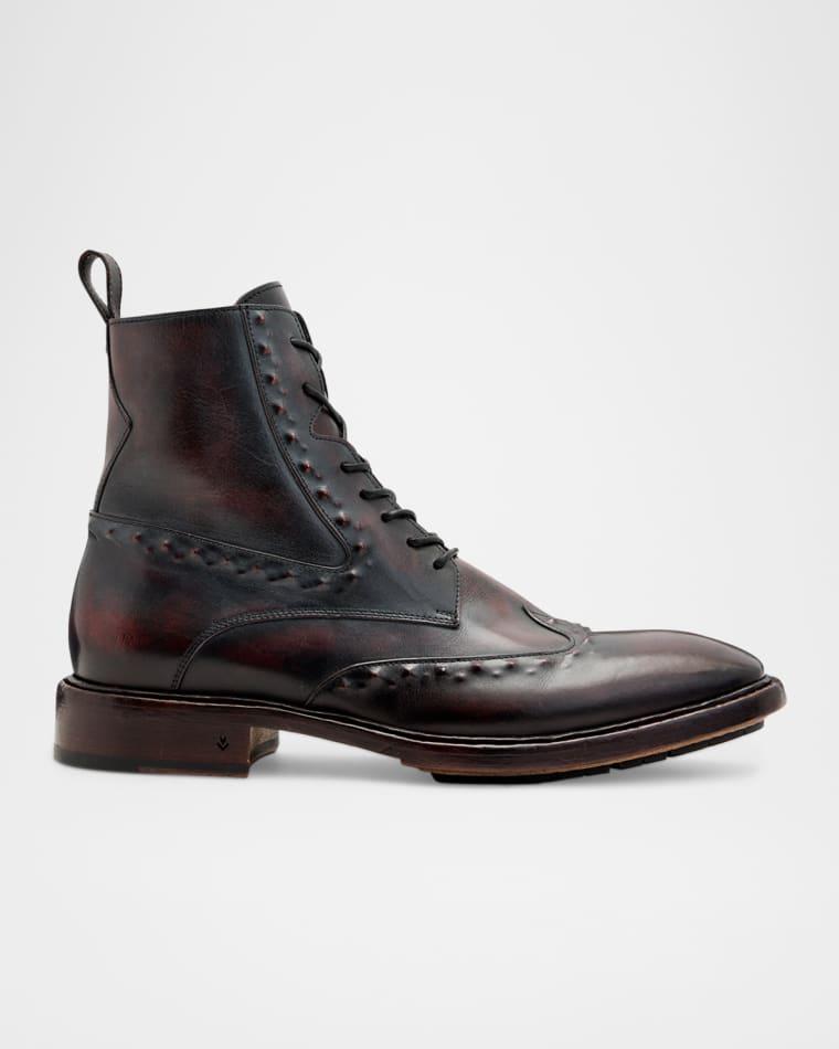 Men's Fleetwood Ghost Stud Leather Boots by JOHN VARVATOS