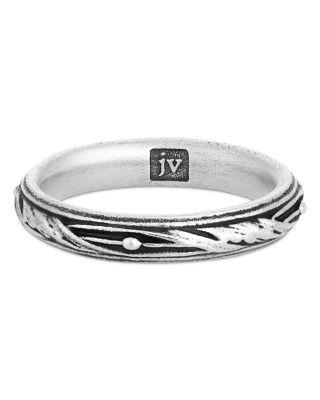 Men's Sterling Silver Gothic Band by JOHN VARVATOS