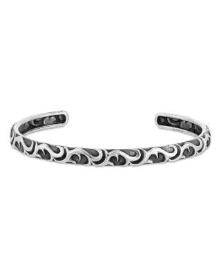 Men's Sterling Silver Gothic Cuff Bracelet by JOHN VARVATOS