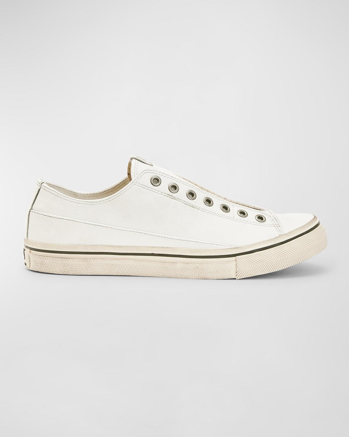 Men's Vulc Laceless Low Top Leather Shoes by JOHN VARVATOS