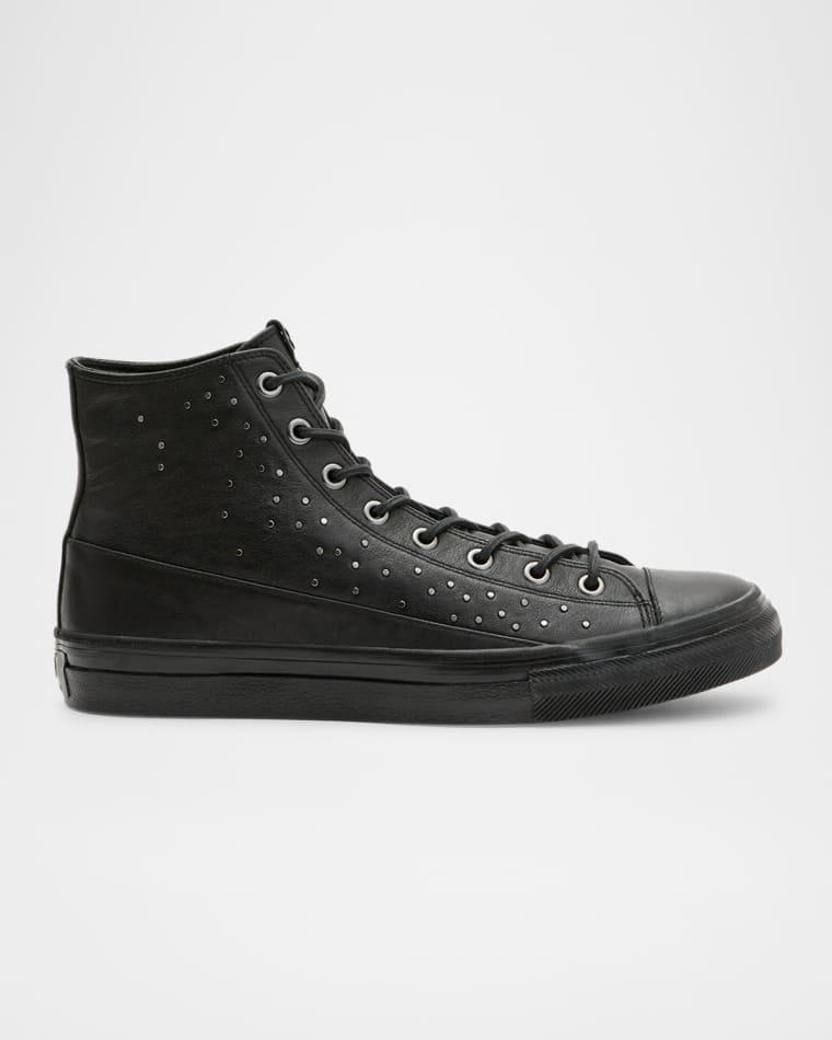Men's Vulc Studded Leather Mid-Top Sneakers by JOHN VARVATOS