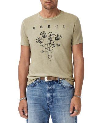 Merci Short Sleeve Graphic Tee by JOHN VARVATOS